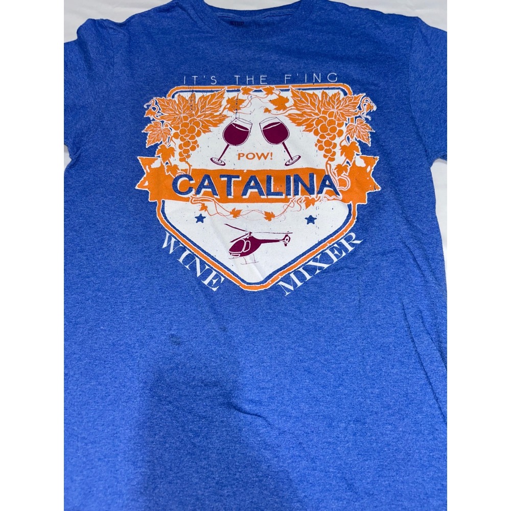 Step Brothers Catalina Wine Mixer Graphic Tee Blue Heather Short Sleeve Small‎ - Picture 2 of 4